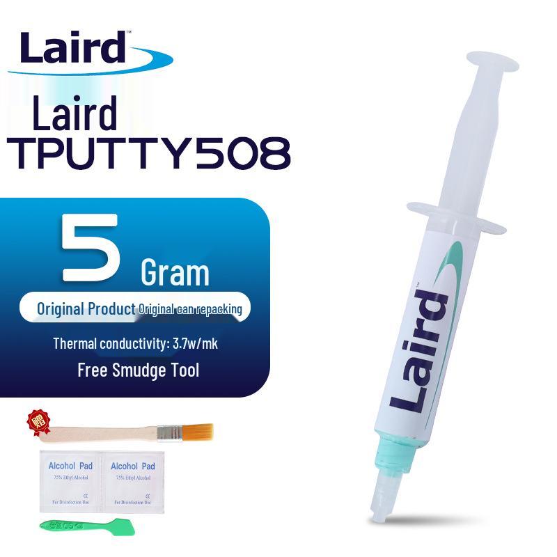 Laird TPUTTY508 Гель с высокой теплопроводностью для видеокарты и ноутбука - Зеленый силикон, 3,7 Вт