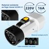 EVqiaoyi Type2 V2L Discharger for BYD MG Vehicle-to-Load Descarregador Descarga Adapter with Brazilian Socket for Camping