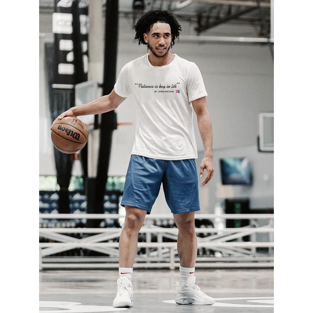 Мужская футболка с коротким рукавом Jared Mccain's 76 Men Patience Is The Key Magic Brother's Basketball Accessories American Casual Cotton