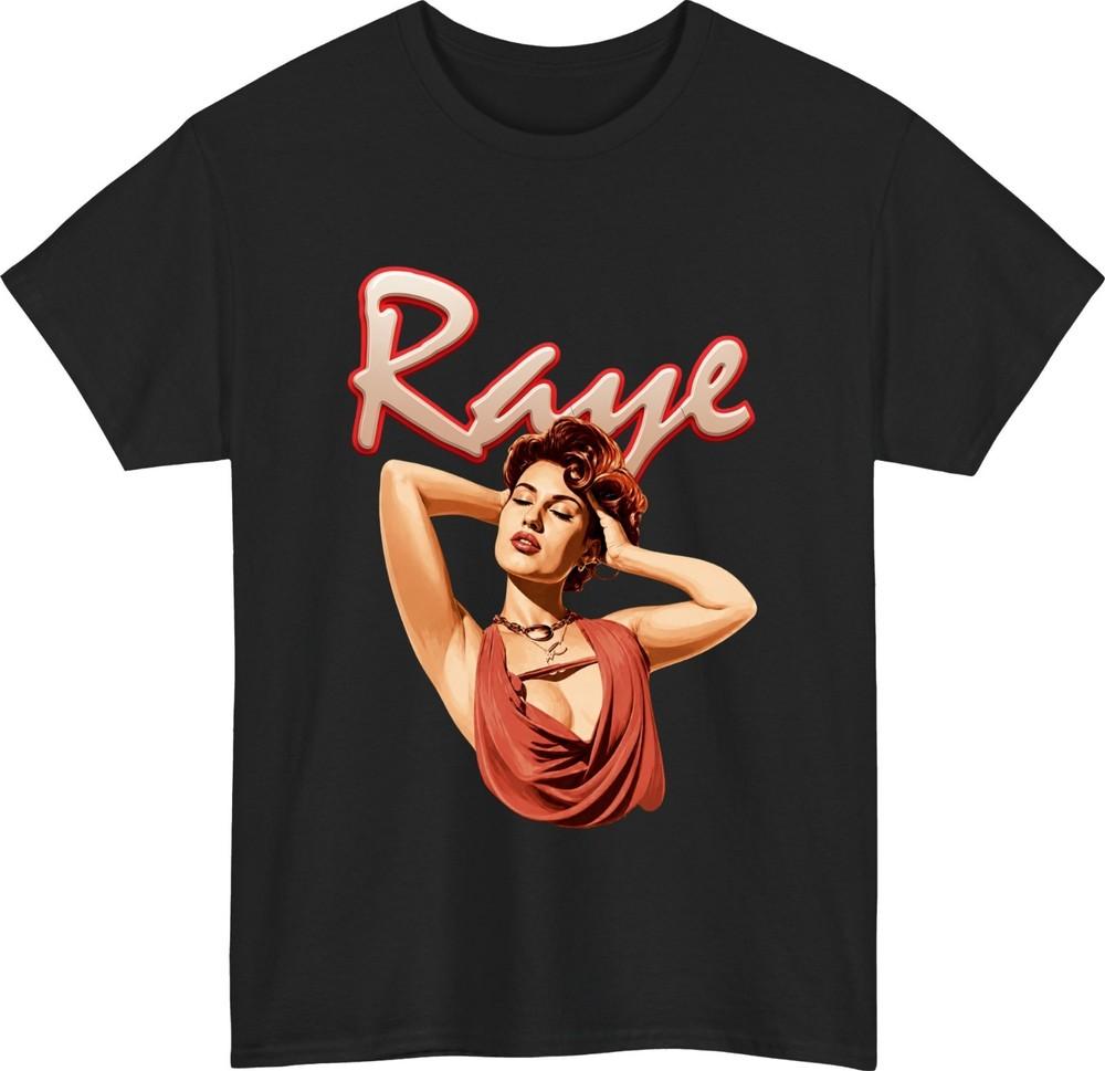 Raye Tour Унисекс Футболка с Графикой для Любителей Музыки Винтажный Стиль Ретро Эстетика