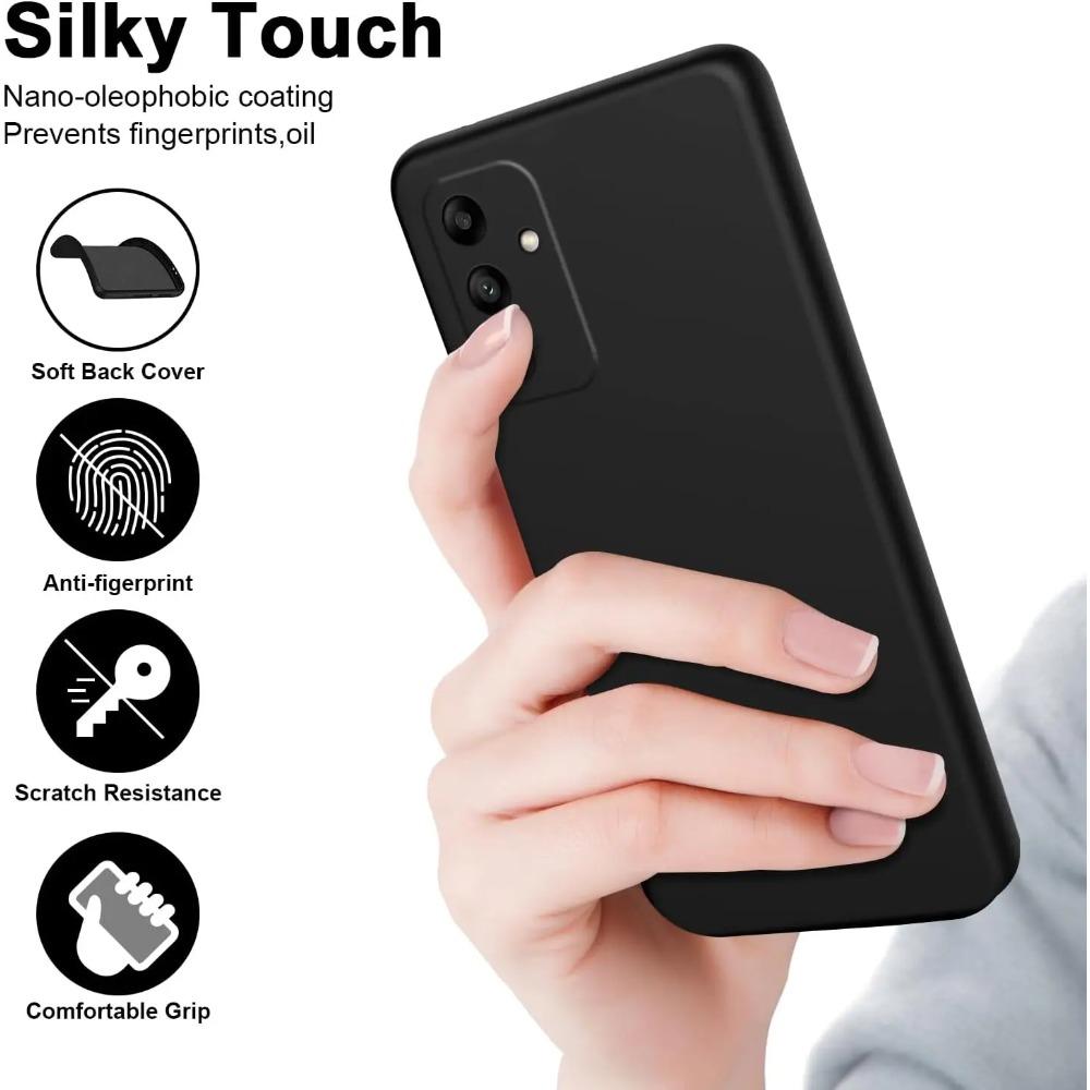 Гибкий жидкий силиконовый чехол для Samsung Galaxy A15 5G A25 A35 A55 A05 A05S A14 A24 A34 A54 Защитный чехол Мягкий полный защитный чехол