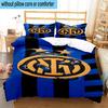 3pcs F.C. Internazionale Milano Printed Bedding Set Duvet Cover Closure Includes 1 Duvet Cover & 2 Pillowcases Bedding Sets Home Decor Gifts