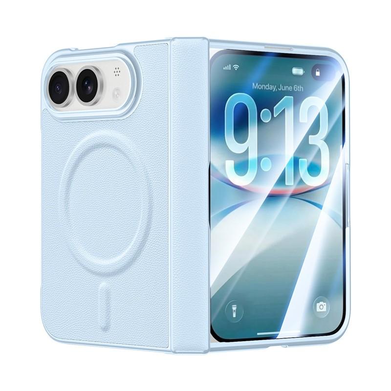Magnetic Snap-on Leather Case With Screen Protector IPhone Duo Full Coverage Slim Back Cover