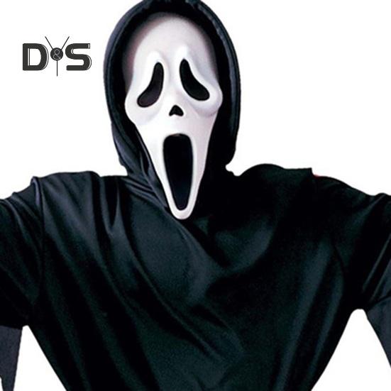 1 комплект, детский костюм на Хэллоуин, жуткий призрак, косплей, маска, перчатки, пояс, халат, карнавальный костюм для вечеринки, дом с привидениями, детский наряд