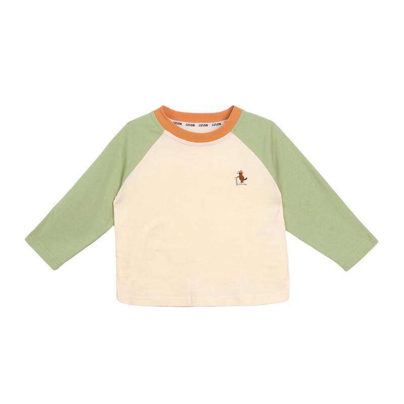 LUSON Baby Raglan Contrast Long Sleeve T-Shirt