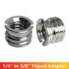 Адаптер-переходник для штатива с резьбой 1/4"-20 (внутренняя) на 3/8"-16 (наружная), из нержавеющей стали, стандартный винтовой преобразователь для штатива монопода DSLR камеры