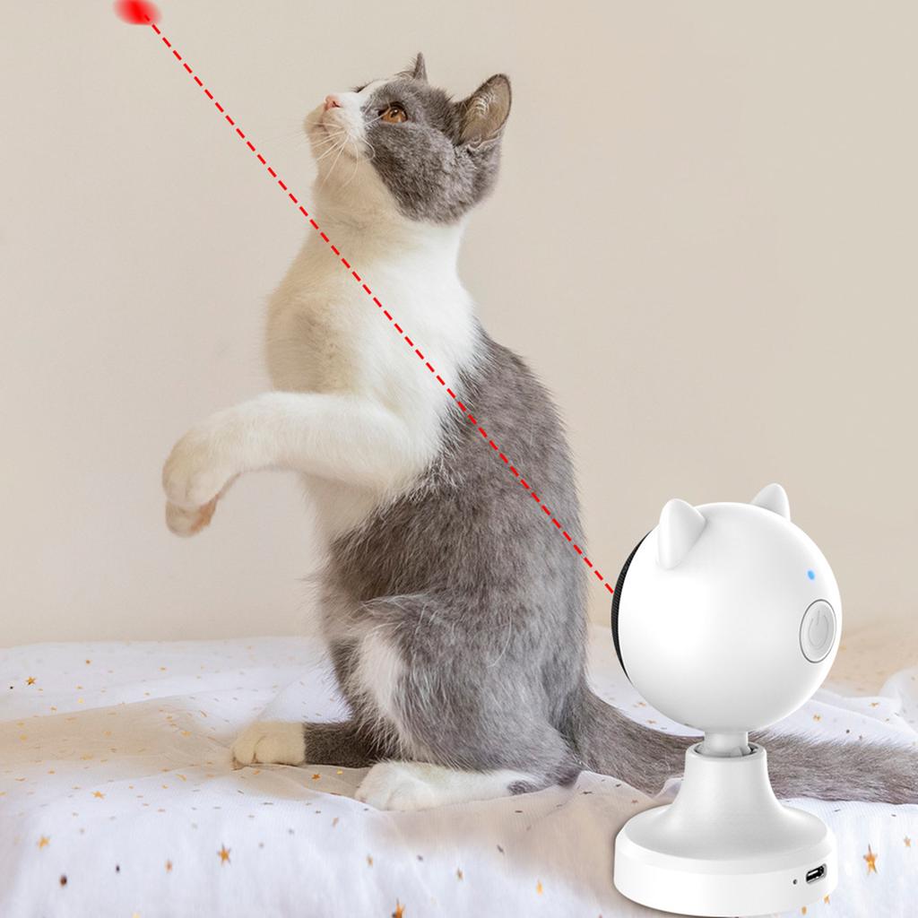 Rechargeable Interactive Laser Cat Toy Two Modes Infrared Smart Automatic Laser Interactive Cat Toy