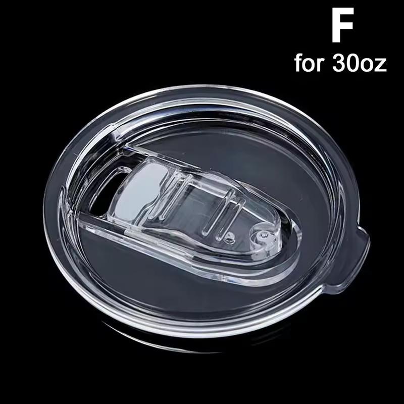 30/20Oz Ice King Cup Lid Plastic Transparent Splash Proof Silicone Sliding Cup Lid for Mug Special Straw Lid Sealing Cover