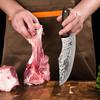 Кухонный нож для разделки мяса и рыбы из нержавеющей стали, нож для нарезки, топорик мясника, кухонные принадлежности с чехлом