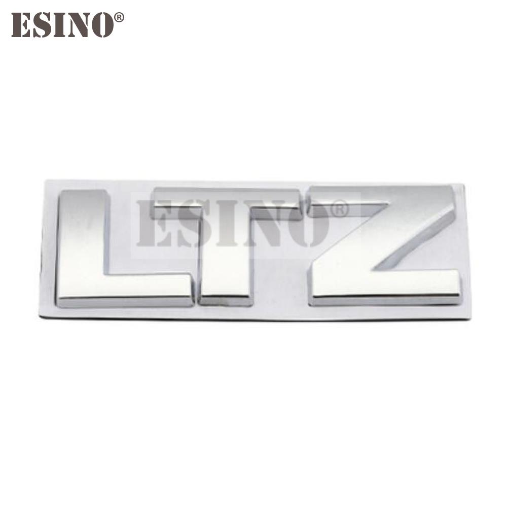 AABHC1 Car Styling 3D LTZ Metal Zinc Alloy Car Sticker Badge Body Rear Trunk Adhesive Decal Emblem for Chevrolet Silverado Cruze Spark