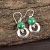 Малахитовые серьги, серьги из стерлингового серебра 925 пробы. Подарок для женщин Серьги ручной работы Ювелирные изделия с драгоценными камнями