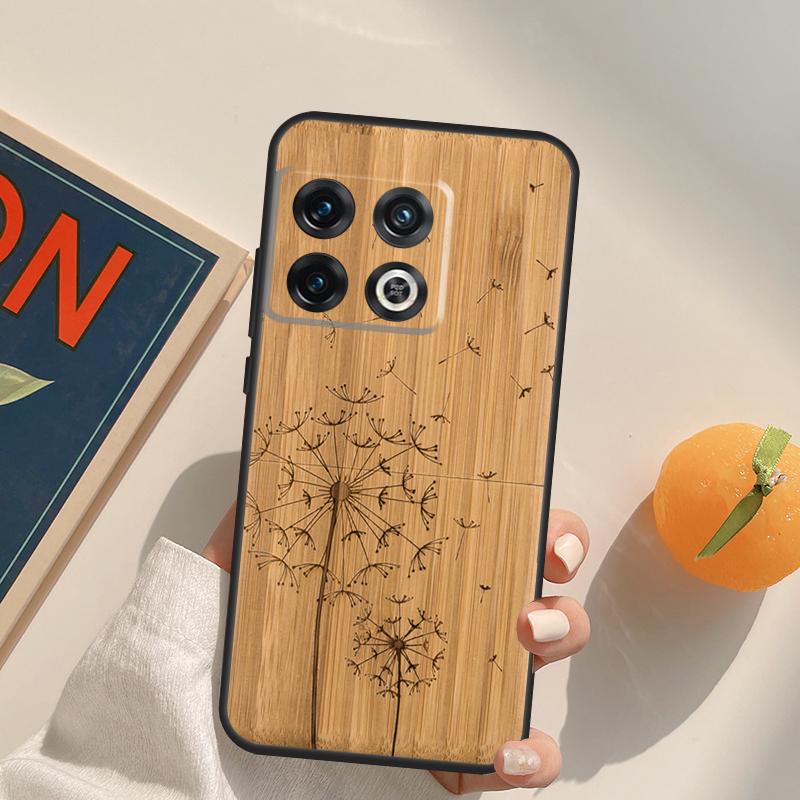 Натуральный бамбук Дерево Принт Животных Чехол Для OnePlus 13T 10T 10R 12R 13R 15 13 12 11 10 9 Pro Nord CE 5 2 3 4 Lite N20 N30 Обложка
