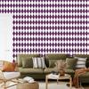 Harlequin Diamonds Wallpaper Light Gray, White, and Plum 50x1000