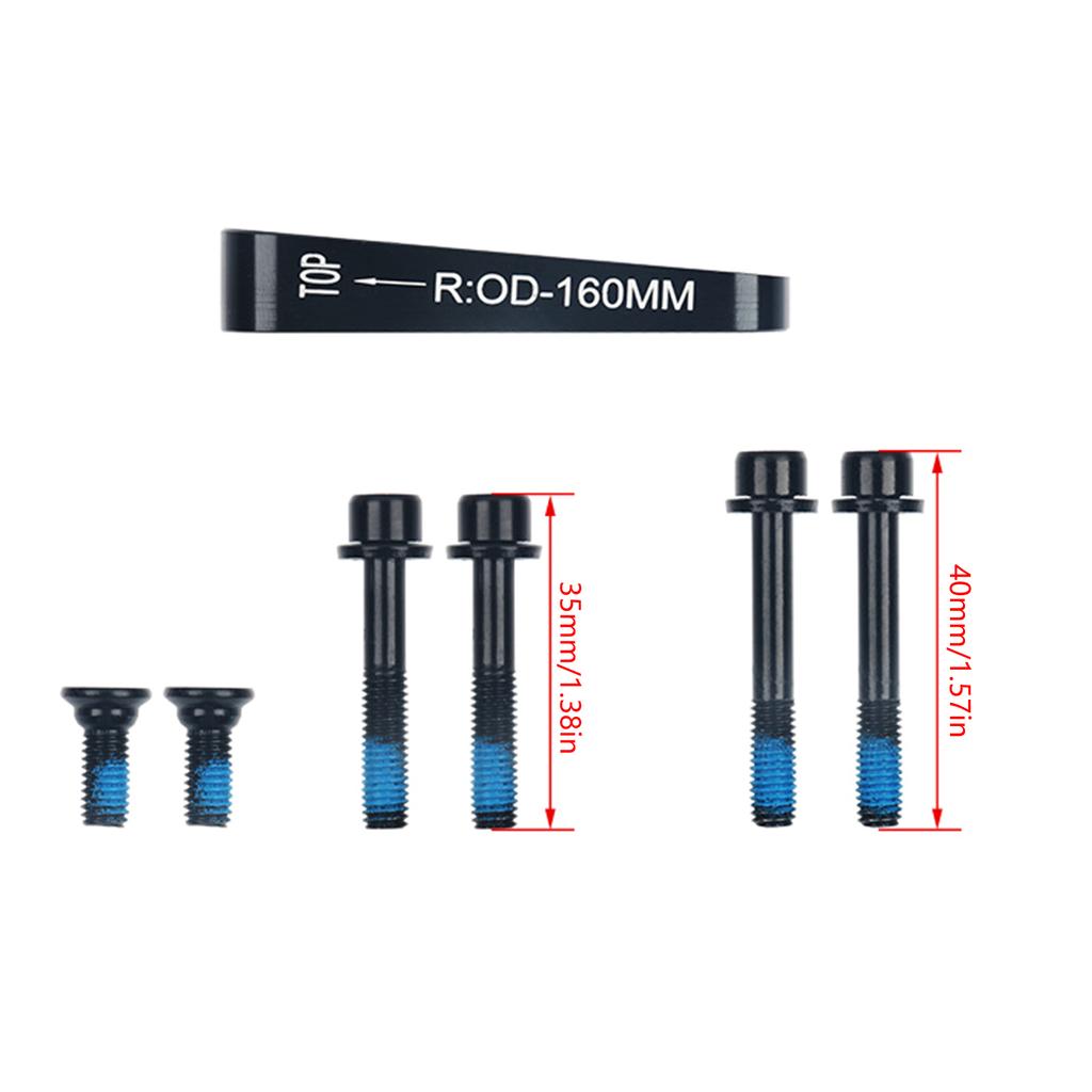 Велосипеды Flat Mount Disc Brake Adapter Set Алюминиевые сплавы Тормозные скобы для шоссейных велосипедов Аксессуары