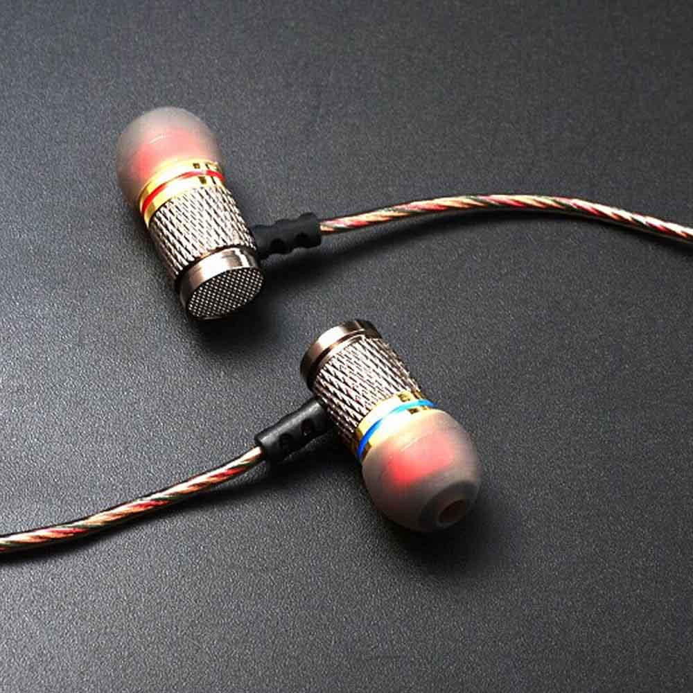 VAORLO Металлические тяжелые басы, звук 3,5 мм, наушники HiFi, спортивные наушники, наушники с HD-микрофоном, стерео