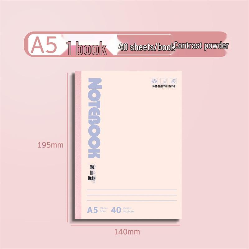 Яркий блокнот в стиле Color Block формата A5/B5 - Идеально для студентов, Мягкая обложка, Не просвечивает, Гладкое письмо