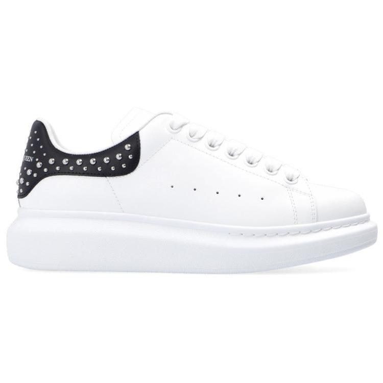 Alexander Mcqueen Кеды оверсайз с шипами 'Белый Черный' Женские 666406WHTQQ9089