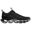 Mizuno Мужские кроссовки для бега Wave Prophecy 11 Темно-серый Серебристый Черный J1GC220004