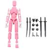 Qingsi Multi-joint Movable Robot 3D Printed Human Body Model Toy PVC Model Full Body Mobile Robot Desktop Decoration