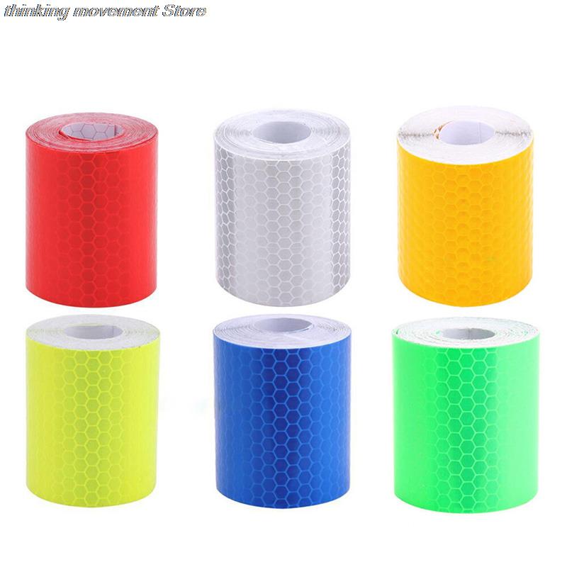 1m x 5cm Reflective Strips Safety Warning Tape, High-Intensity Vehicle Safety Strips for Truck School Bus Trailer Marking