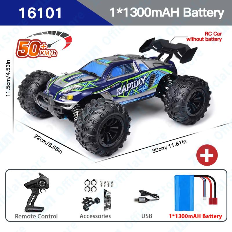 AAYB1 ZWN 1:16 70 км/ч или 50 км/ч 4WD RC автомобиль с дистанционным управлением LED автомобили высокоскоростной дрифт монстр-трак для детей против Wltoys 144001 игрушки