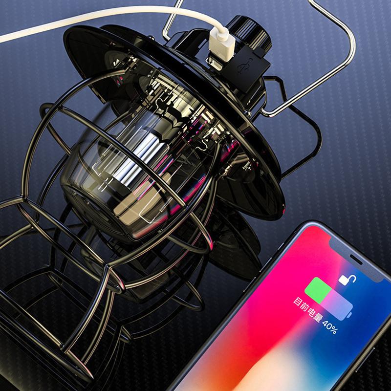 Retro Outdoor LED Light Three Modes Of Energy-saving Lighting Portable Waterproof And Dustproof Camping Light