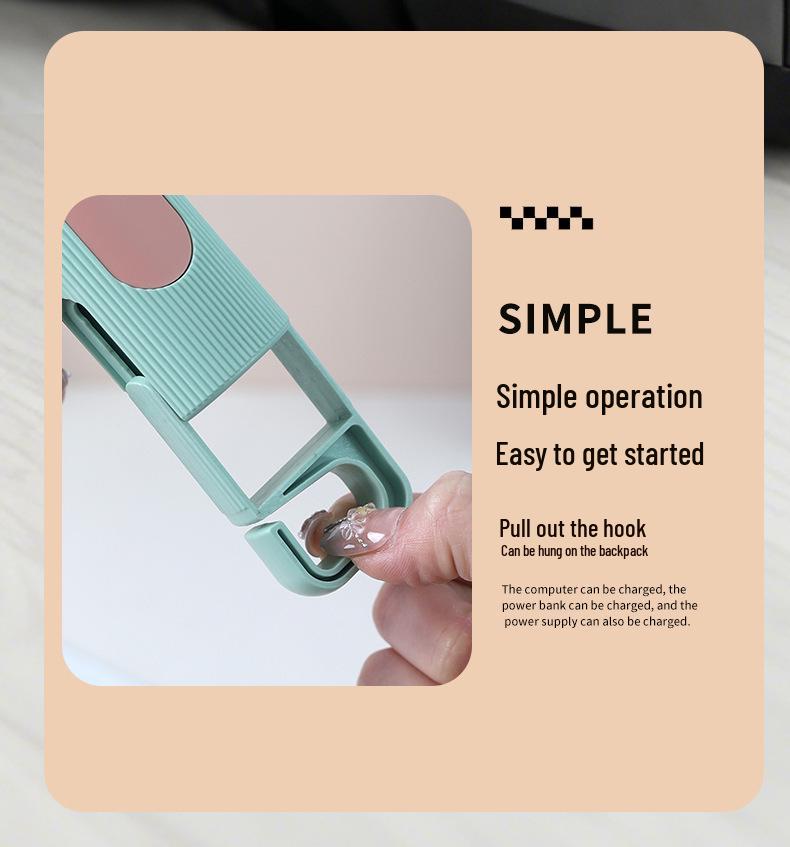 2026 Handheld Digital Fan - Multi-Speed, Strong Wind, USB Rechargeable, Portable Electric Fan
