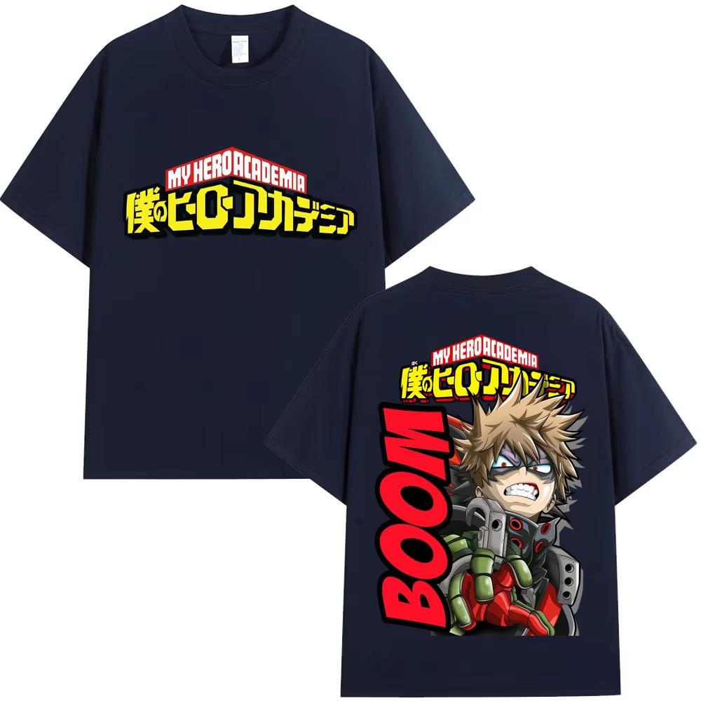 Anime My Hero Academia Katsuki Bakugo Graphic TShirt Unisex Women Vintage Harajuku Unisexga T Shirts pure Cotton Casual T Shirt
