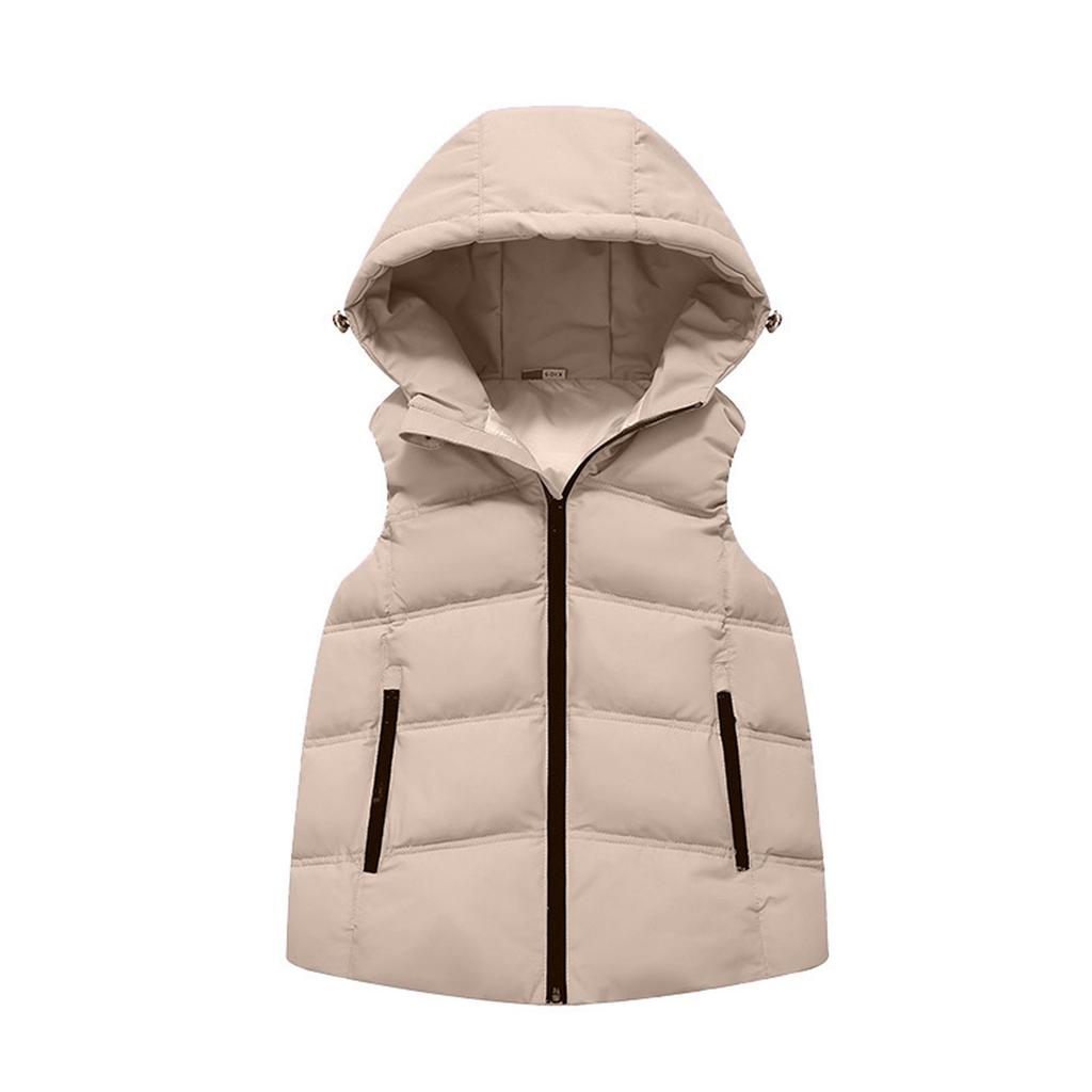 Children's Fashionable Casual Hooded Vest Jacket