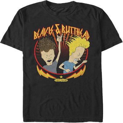 Мужская футболка Beavis and Butt-Head Металл Рок Портрет