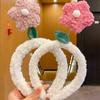 Non-slip Cute Plush Flower Headband Autumn Winter Hair Accessories High Quality Head Hoop