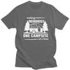 Custom Cool Adventure Camping Happy CamperCamping T Shirt Men 100 Cotton Tshirt Casual Tee Tops Streetwear Tshirts