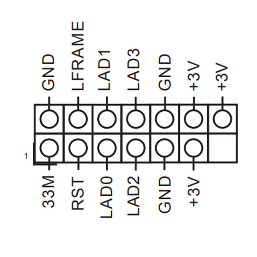 Плата модуля безопасности TPM 2.0 для материнской платы ASROCK 14 PIN LPC