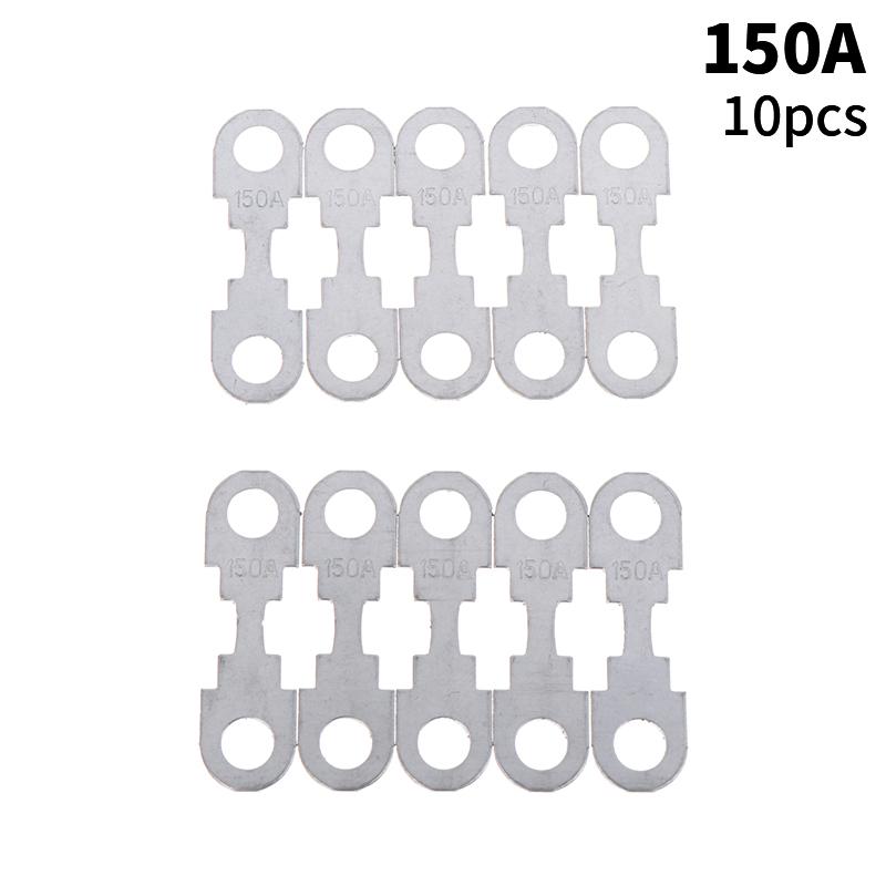 10 шт. 30A-150A 32VDC автомобильный плоский цинковый лист небольшой предохранитель лист для автомобильного предохранителя с круглым отверстием вставки предохранителя автозапчасти