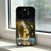 Чехол для телефона с изображением карпа и удочки R-Rod для iPhone 17,16,15,14,13,12,11 Plus,Pro Max,XS,Цветной серебристый внутренний чехол
