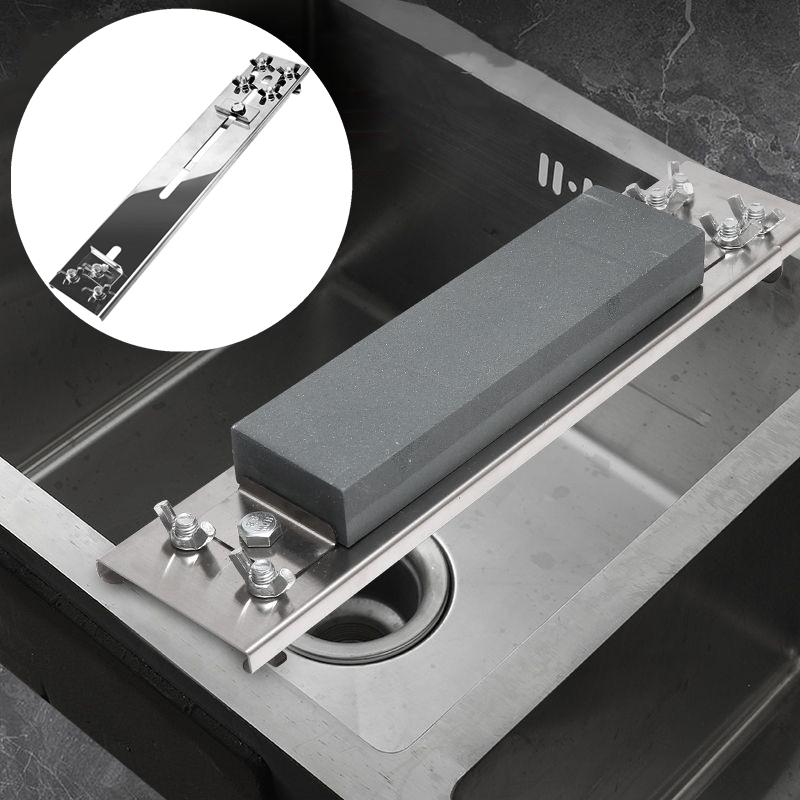 Нержавеющая сталь противоскользящий точилка инструмент регулируемый держатель точильного камня нескользящий для 12.6-18.11 в раковине бытовые кухонные принадлежности