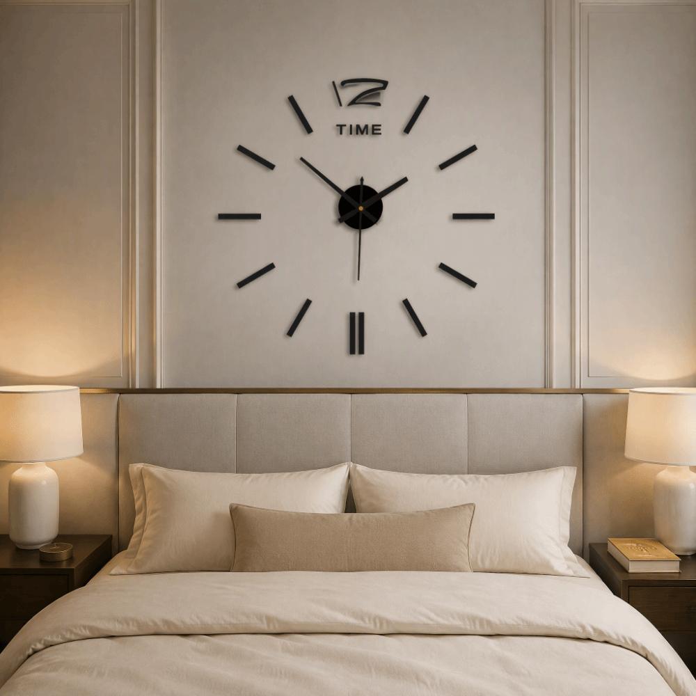 Frameless 3D Wall Clock Battery Operated Mirror Wall Clock Wall Clock Decor Living Room Decor