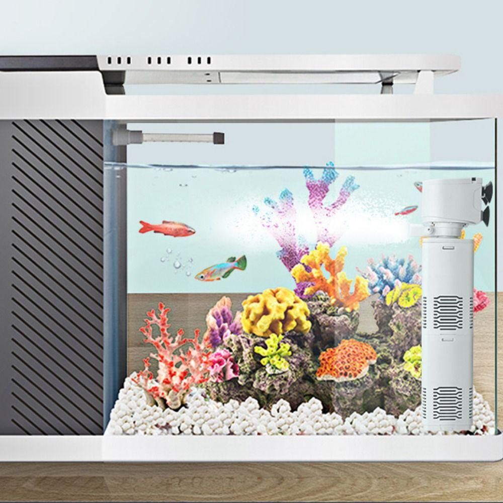 Настенный фильтр для аквариума с присоской, кислородный воздушный насос, внутренний фильтр для аквариума