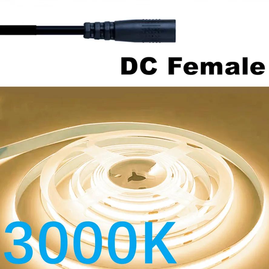 320 светодиодов 1-10 м Диммируемая светодиодная COB лента DC 12V 24V FOB Огни для Декора Комнаты Спальни Высокой Плотности Мягкая Гибкая Неоновая Лента Светодиодная Лампа