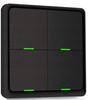 Remote Control Switch 12 Scenes 4P ZigBee Tuya Black