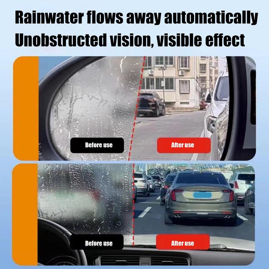 50 мл Водоотталкивающий спрей Покрытие против дождя для автомобильного стекла Жидкость для автомобиля против дождя Маска для зеркала лобового стекла с воском, поглощающим УФ-излучение
