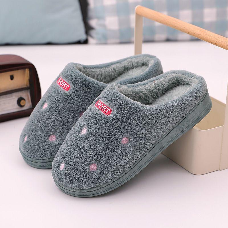 Cozy And Comfy Couple Winter Slippers With Plush Furry Interior For Home Relaxation