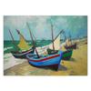 Wallpaper Fishing boats on the beach - V. van Gogh