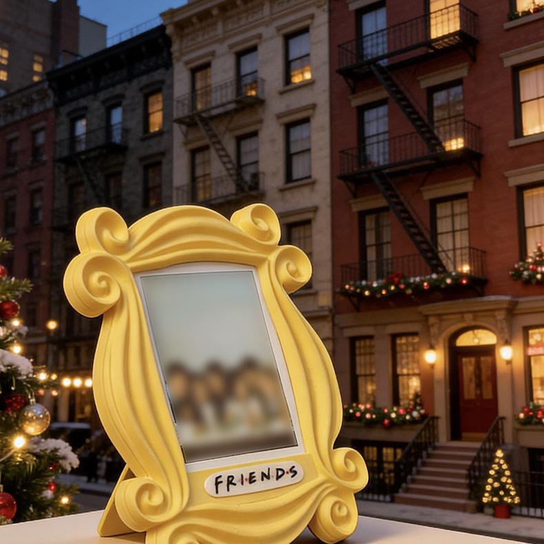 Simple Purple Door Vertical Photo Frame Creative Refrigerator Magnet 3-inch Multifunctional Yellow Photo Frame Gift for Friends