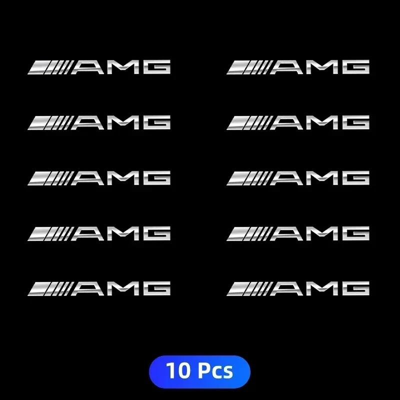 Car Sticker 2/5/10pcs Car Logo 3D Metal Stickers Decorative Accessories For Mercedes Benz A180 A200 A260 W203 W210 W211 W204 C E