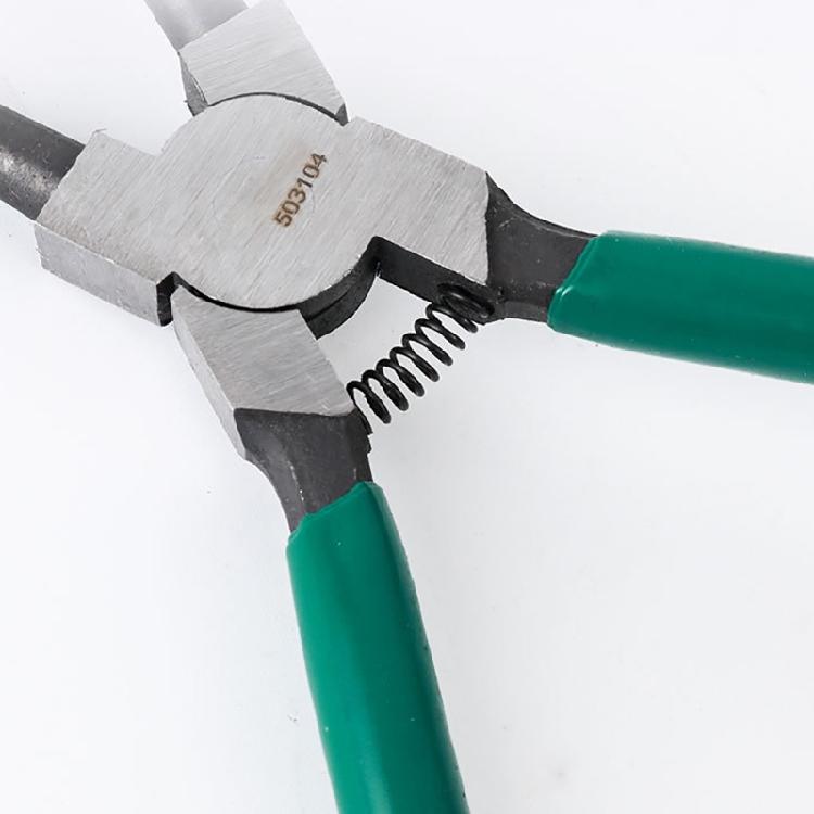 Эргономичные плоскогубцы для стопорных колец из углеродистой стали, точные, с прямыми и изогнутыми наконечниками, 4 шт.