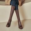 Elastic Over-Knee Long Boots Women's Slim Waterproof Platform Thick Heel Non-Slip Winter Boots Korean Style Square Head Boots