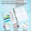 Colorful 100 Day Challenge Budget Binder Loose-leaf Saving Money Organizer  Journal Planner