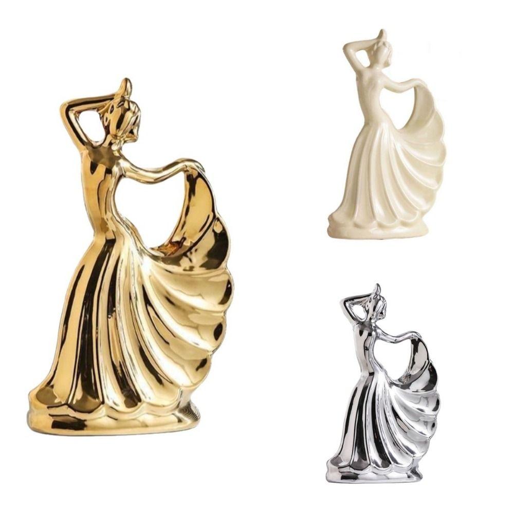 Model Dancing Lady Figurine Handicraft Tabletop Art Figure Festival Decor