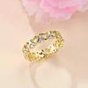 CAOSHI Sweet Romantic Rings for Women Hollow Out Heart Shaped Design Engagement Ceremony Accessories Versatile Finger Jewelry